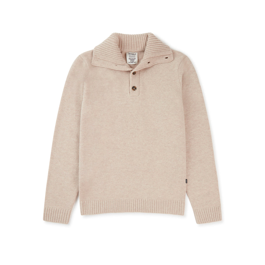 ECOALF BEIGE MELANGE IDESIA SWEATER FOR MEN - MYHOLDAL LEBANON
