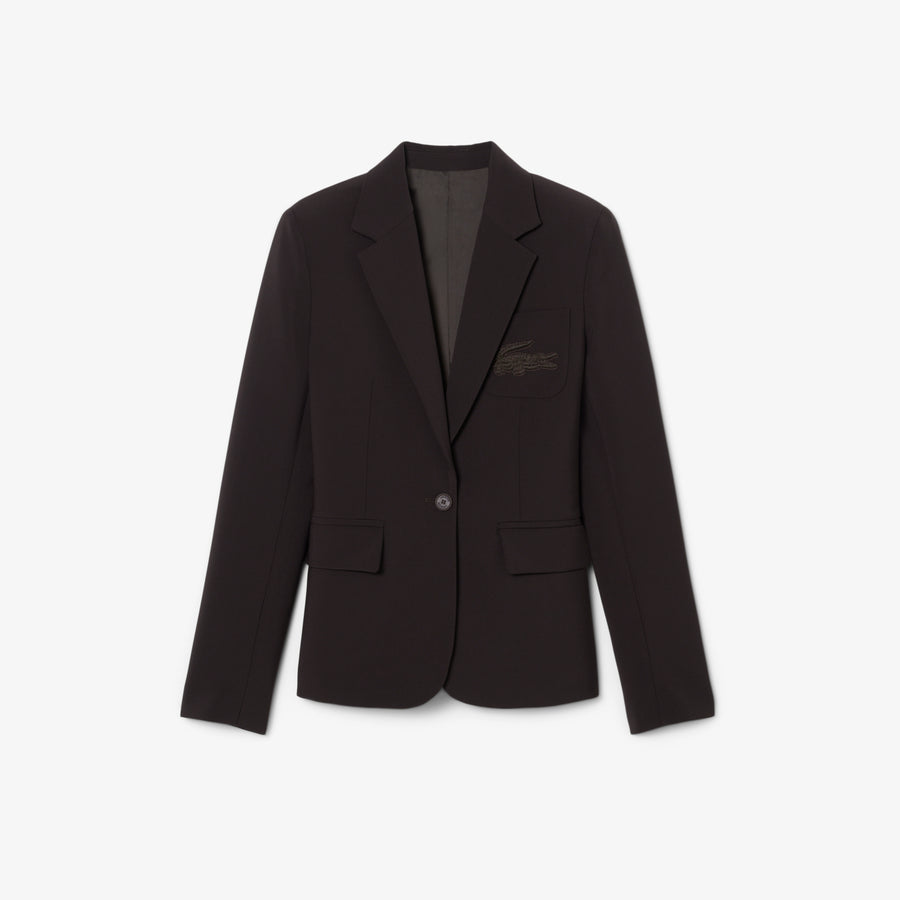 Embroidered Logo Slim Fit Wool Blazer - VF4244