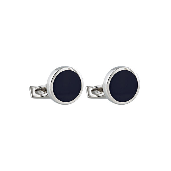 Cufflink Chrome Blue - 005575