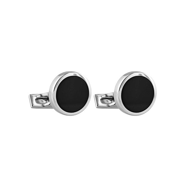 Cufflink Chrome Black - 005576