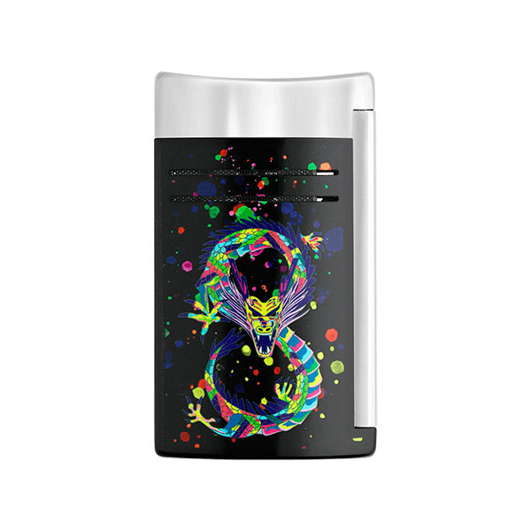 Maxijet Lacquered Lighter Dragon Black - 020177