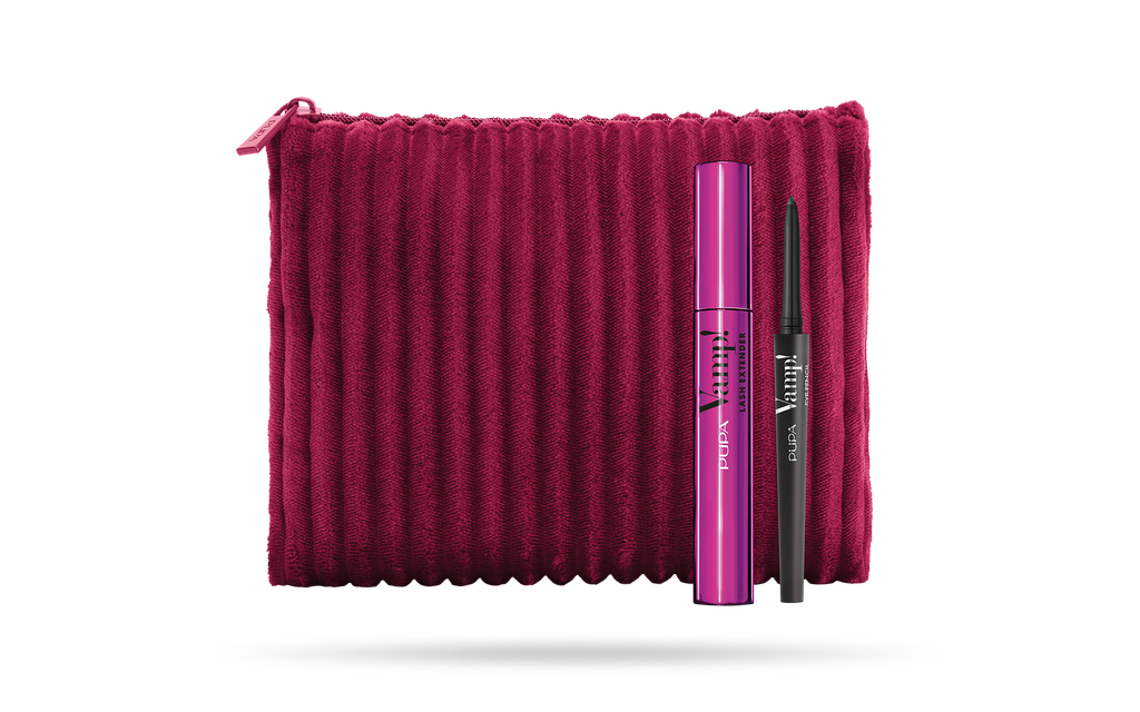 KIT VAMP!LASH EXTENDER+EYEPENCIL Enriched with Hyaluronic Acid.