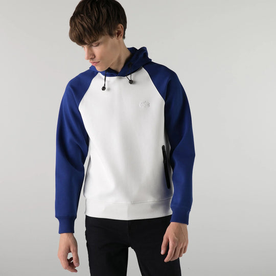 Men’s Bicolor Contrast Zip Pocket Hoodie