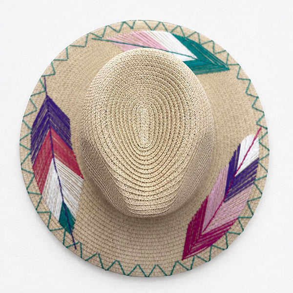 Feather-Stitch Hat - 1035