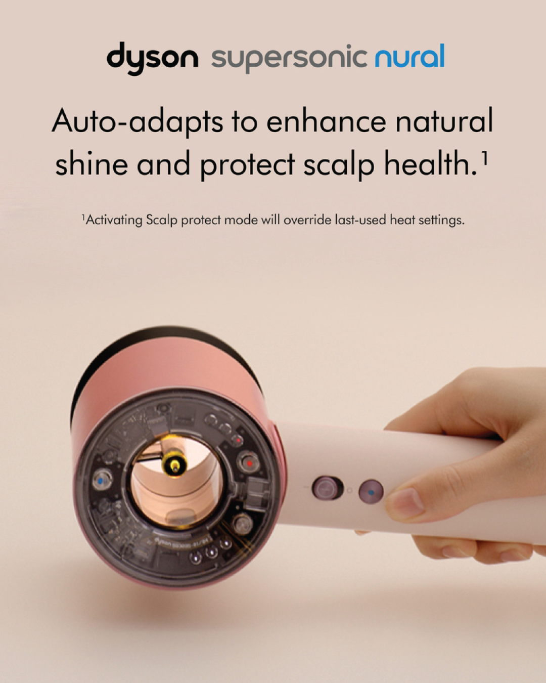 Dyson Supersonic Nural™ hair dryer - Straight to Wavy (Ceramic Pink/Rose Gold)