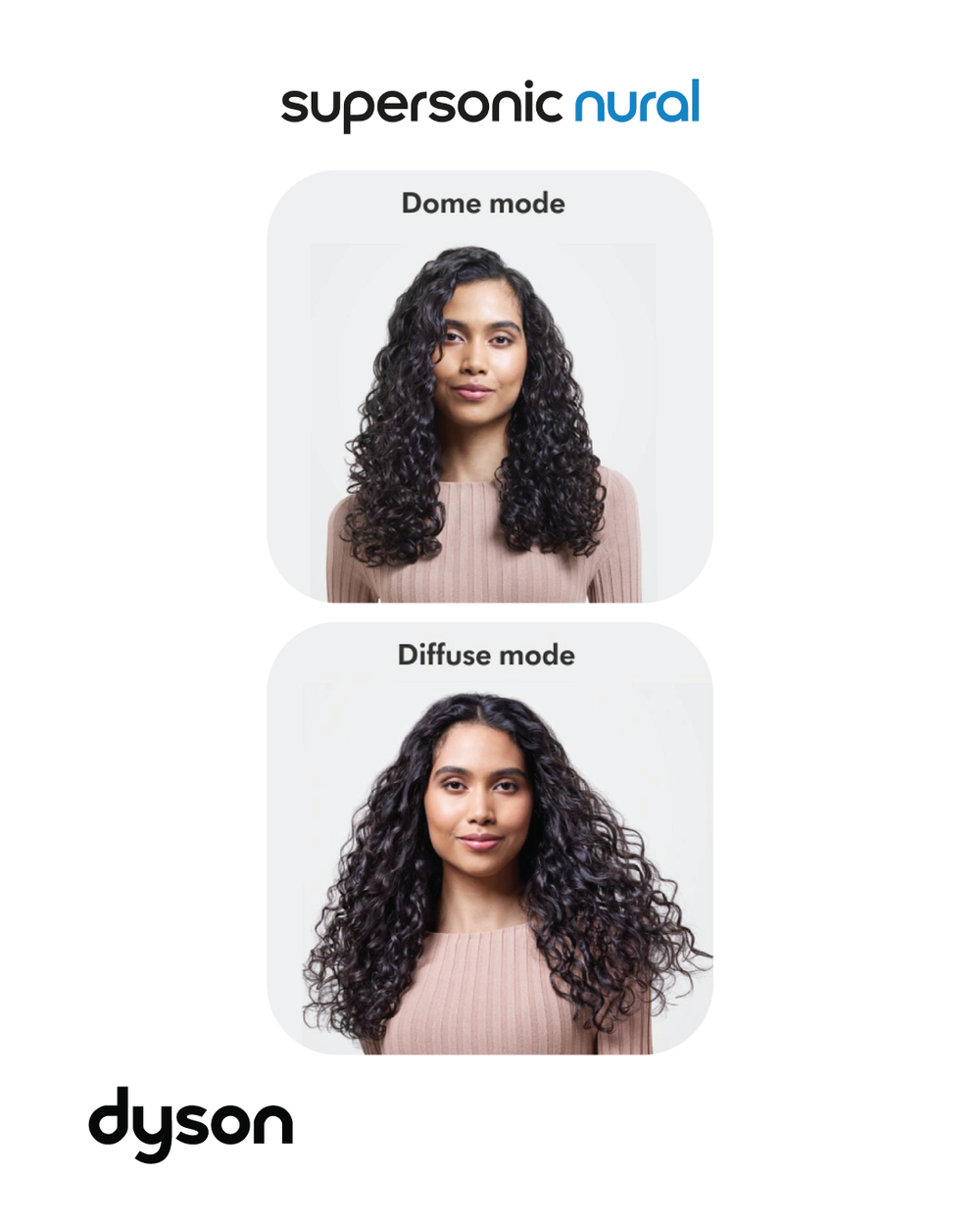 Dyson Supersonic Nural™ hair dryer - Curly+Coily (Ceramic Pink/Rose Gold)