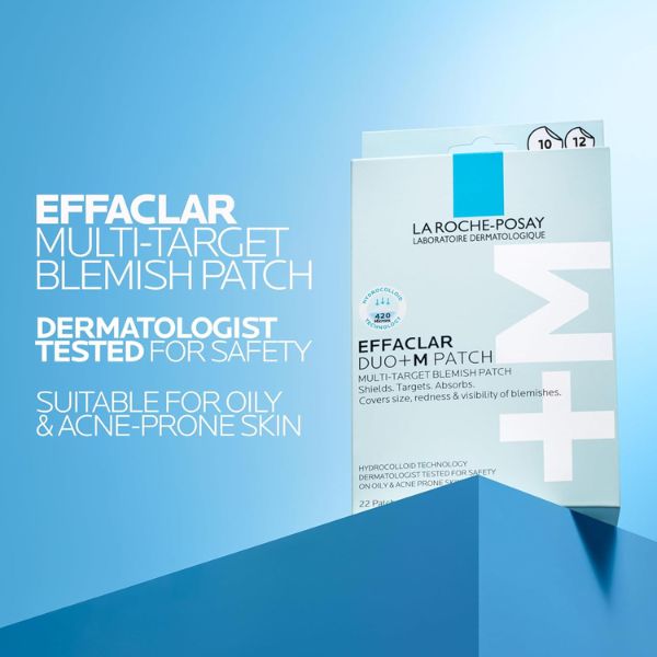La Roche Posay Effaclar Duo+M 3H Spot Patches for Acne Prone Skin