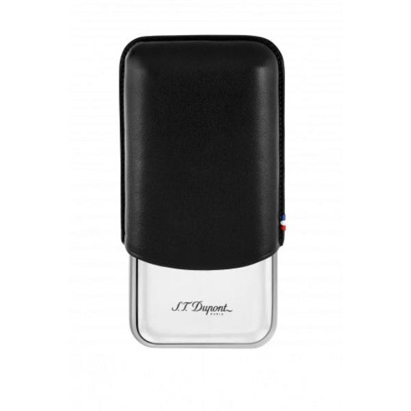 TRIPLE CIGAR CASE BLACK