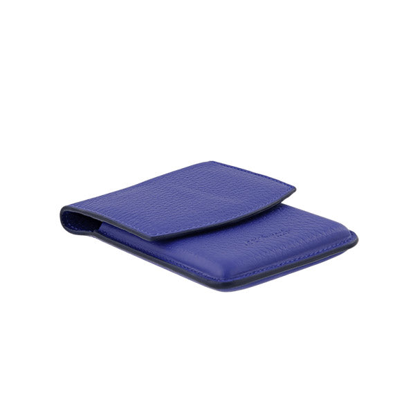 Atelier Grained Leather Cigarette & Cigarillo Case Blue - 183067