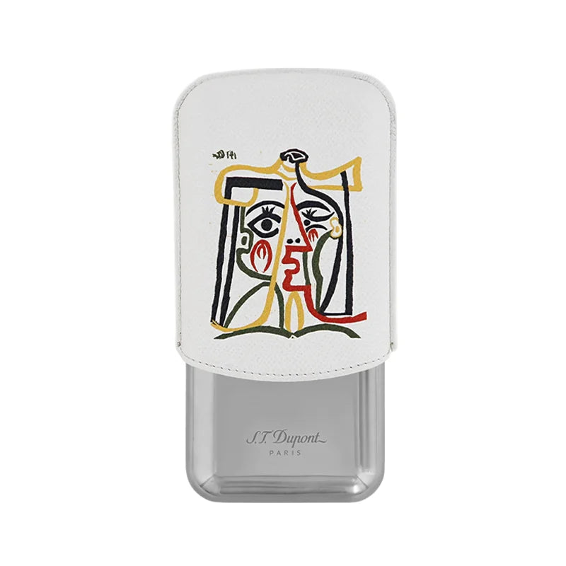 Triple Cigar Case Picasso White - 183081