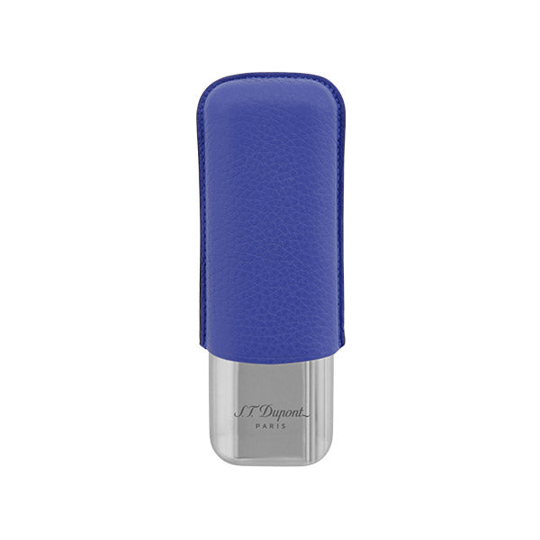 2 Cigar Case Leather Case Indigo Blue - 183267