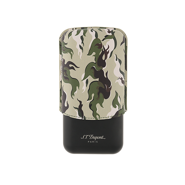 3 Cigar Case Leather Case CAMO Khaki - 183450