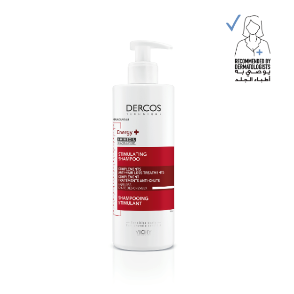 Vichy Dercos Energy + Stimulating and Anti Hair Loss Shampoo with Aminexil 400ml