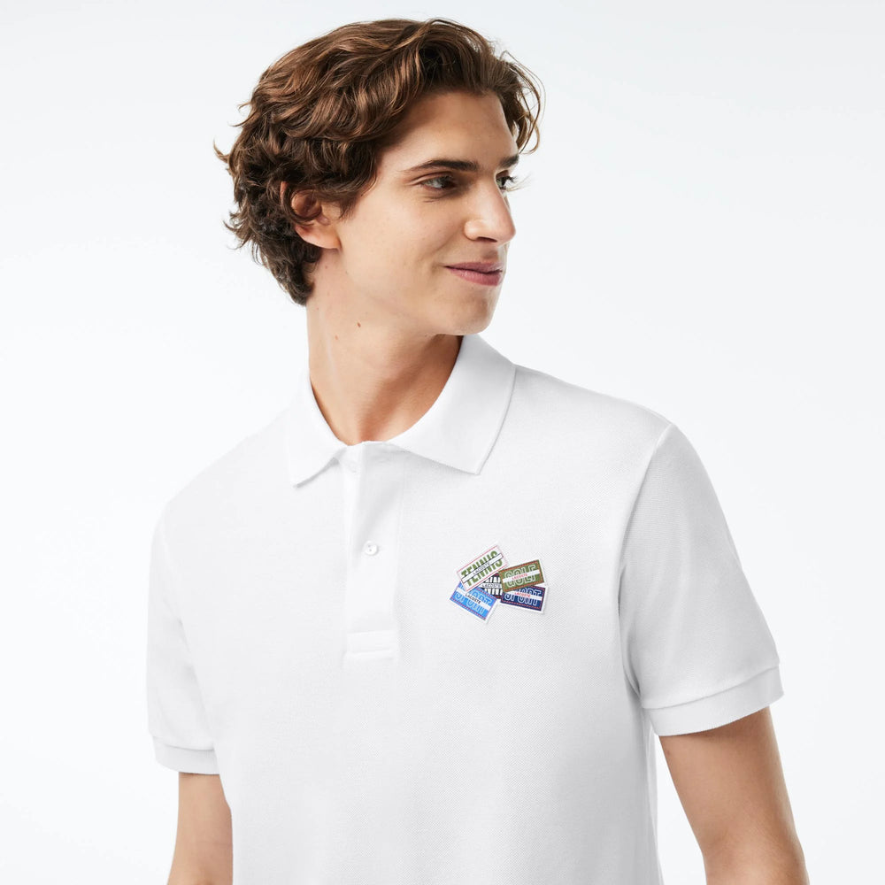 Cotton Pique L.12.12 Badge Detail Polo Shirt - PH2052