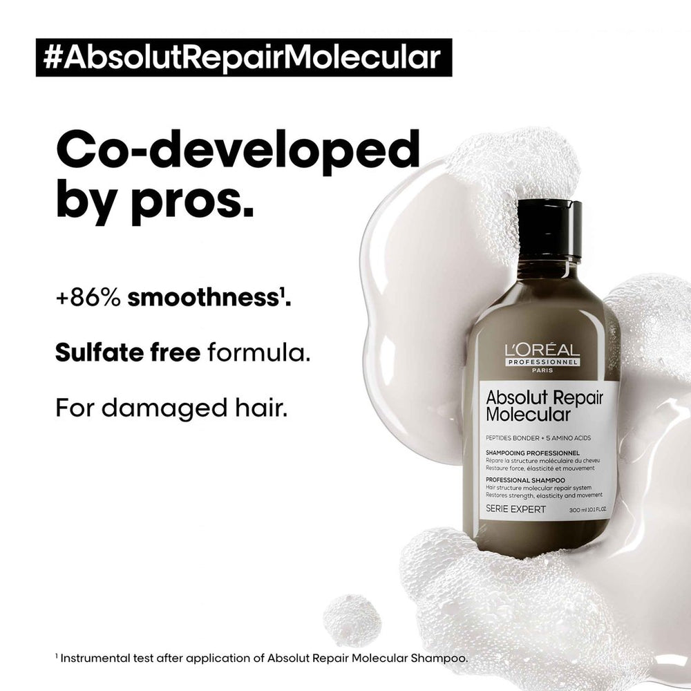 [Absolut Repair Molecular] Sulfate-Free Molecular Repairing Shampoo for damaged hair