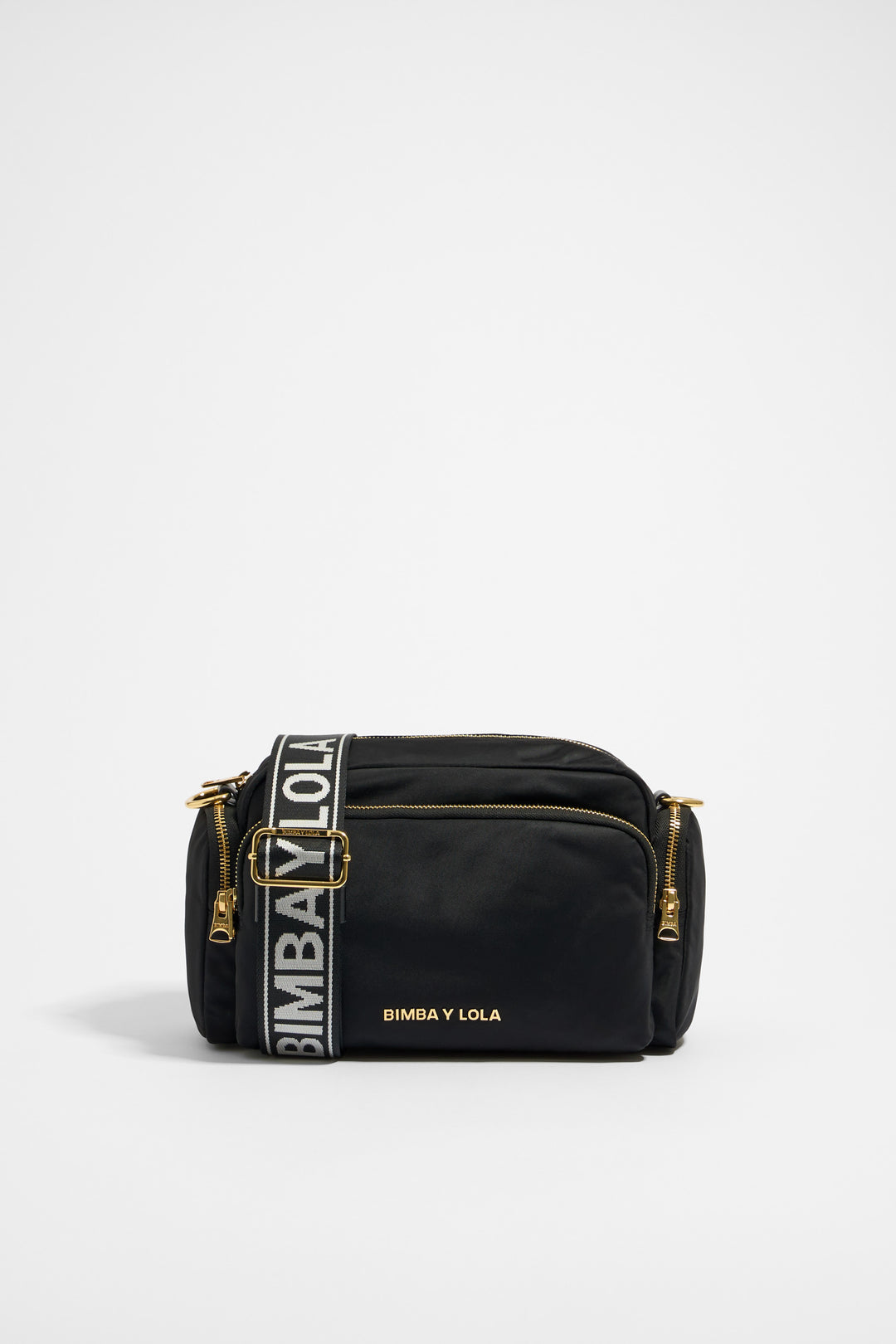 Medium black nylon Pocket crossbody bag