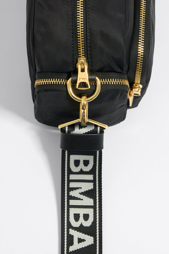Medium black nylon Pocket crossbody bag