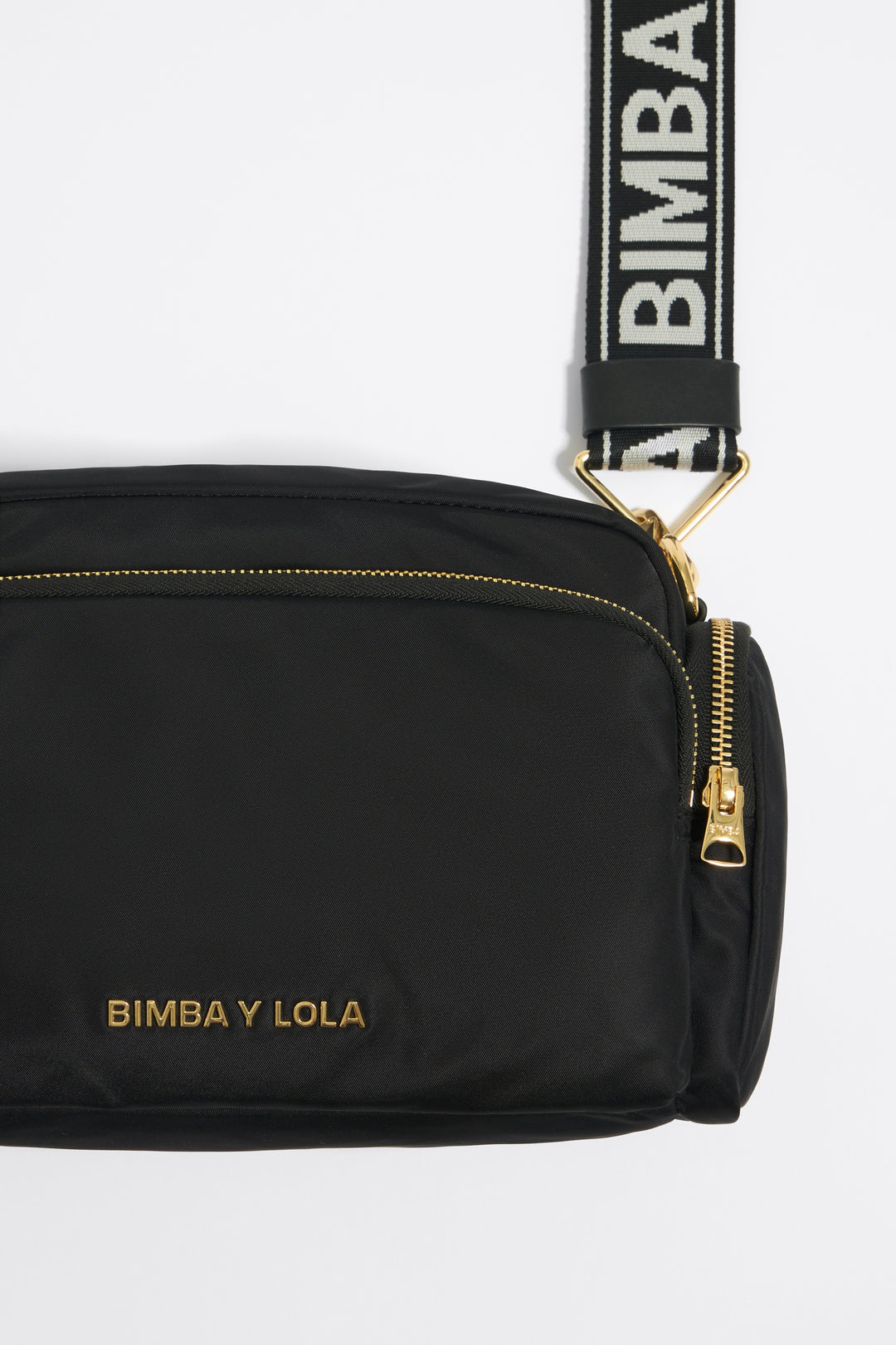 Medium black nylon Pocket crossbody bag
