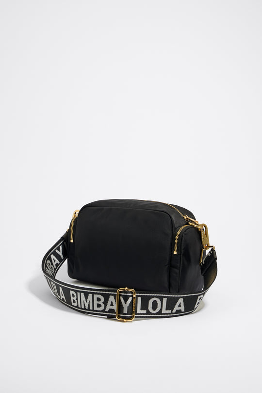 Medium black nylon Pocket crossbody bag