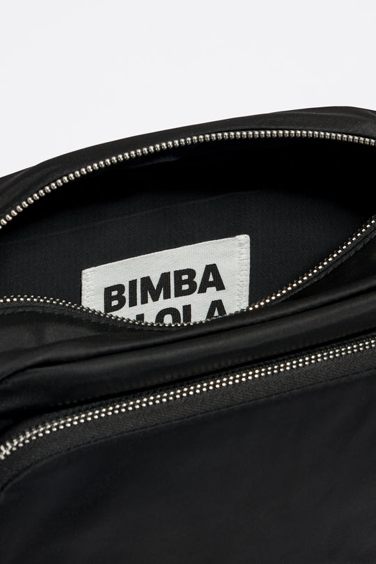 Medium black nylon Pocket crossbody bag