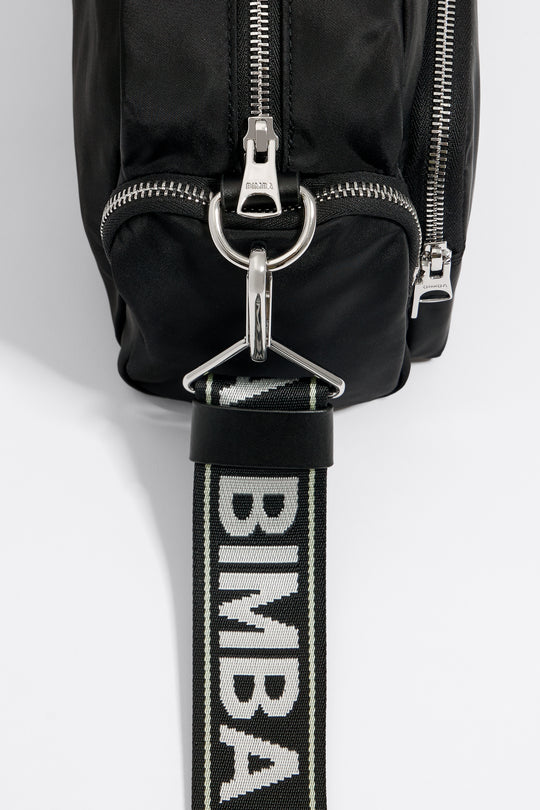 Medium black nylon Pocket crossbody bag