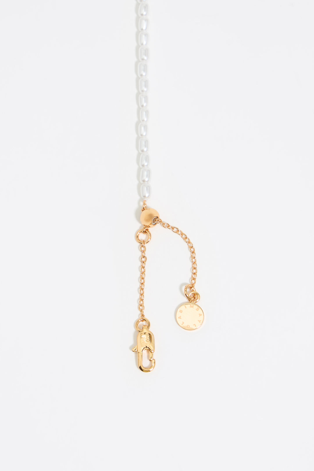 Pearl and multicolor Heart logo necklace