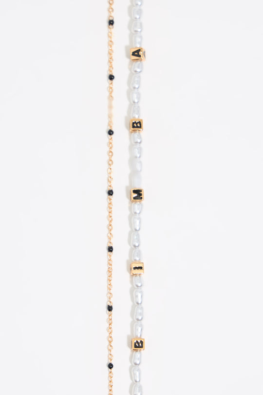 Black Dice logo necklace
