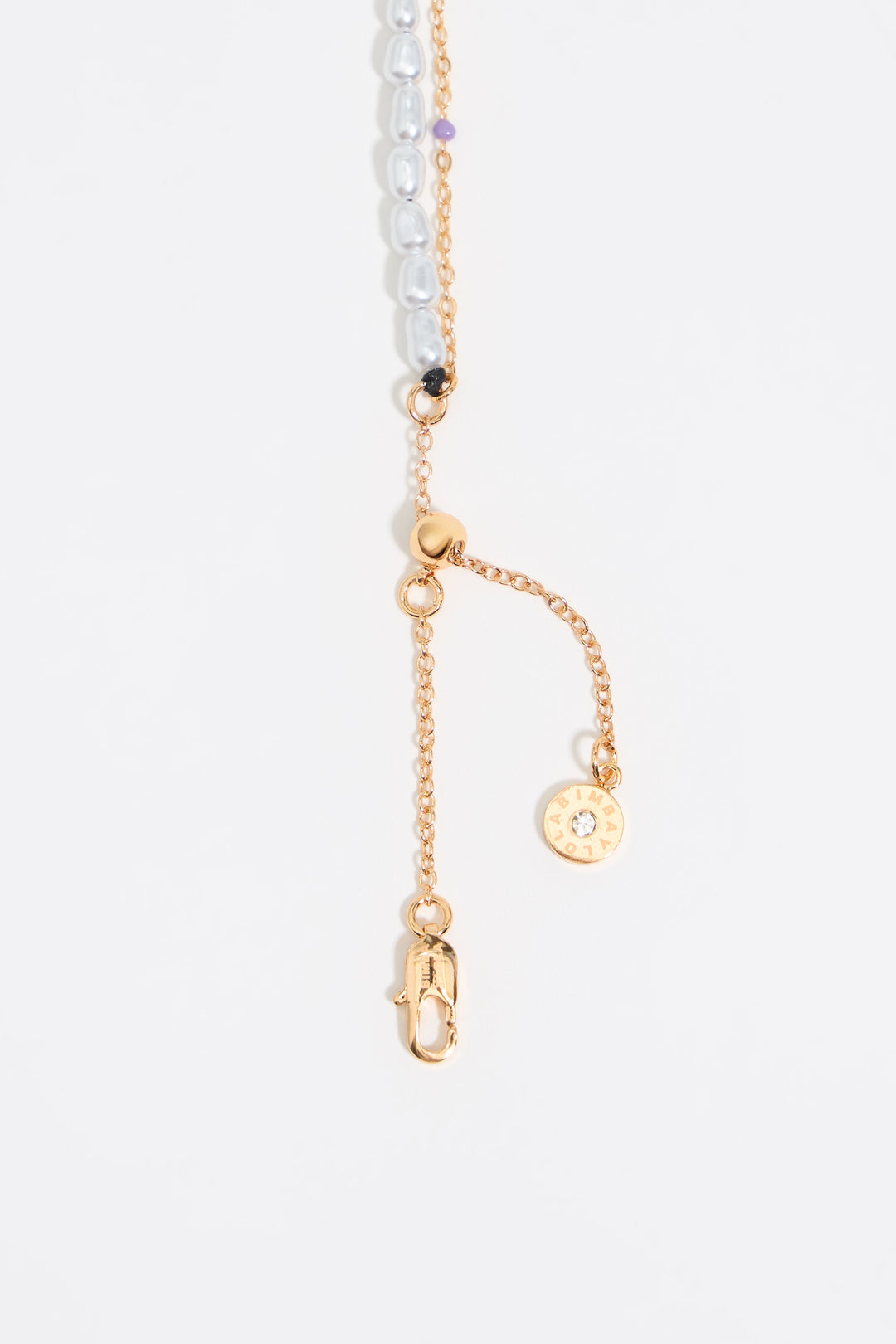 Multicolor Dice logo necklace