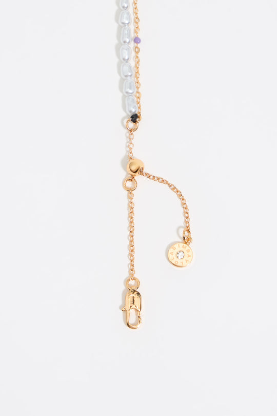 Multicolor Dice logo necklace