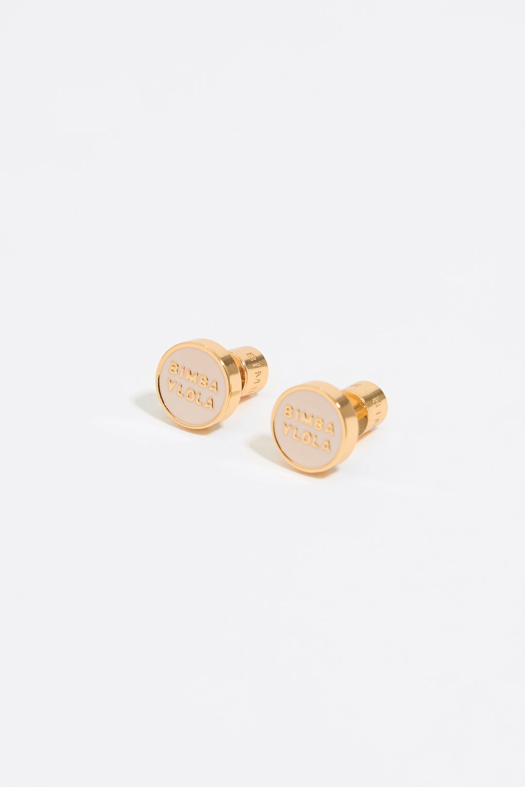 Ivory logo earrings