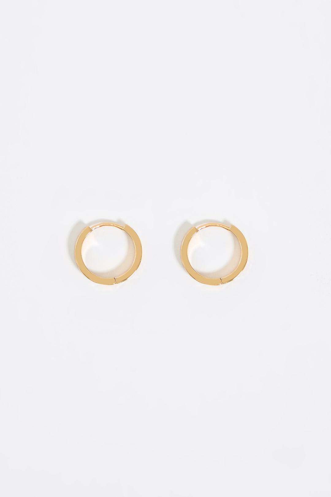 Black logo hoop earrings