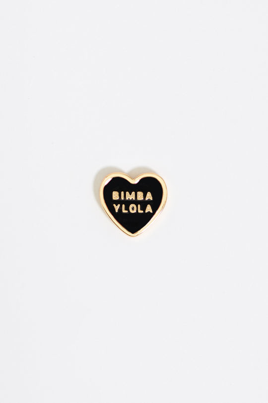 Black Heart logo earrings