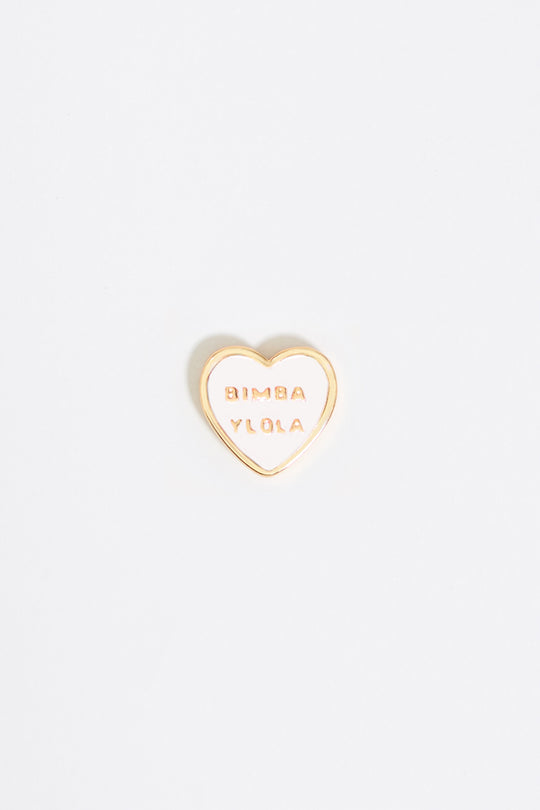 Ivory Heart logo earrings