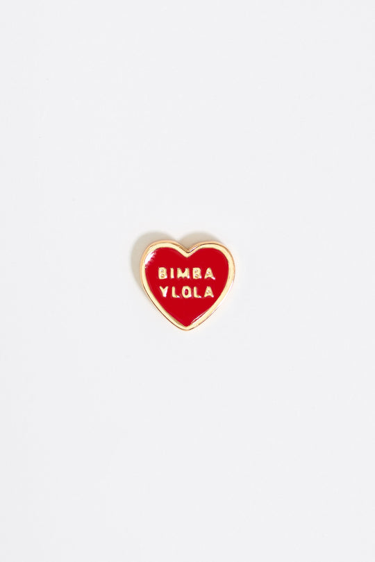 Red Heart logo earrings