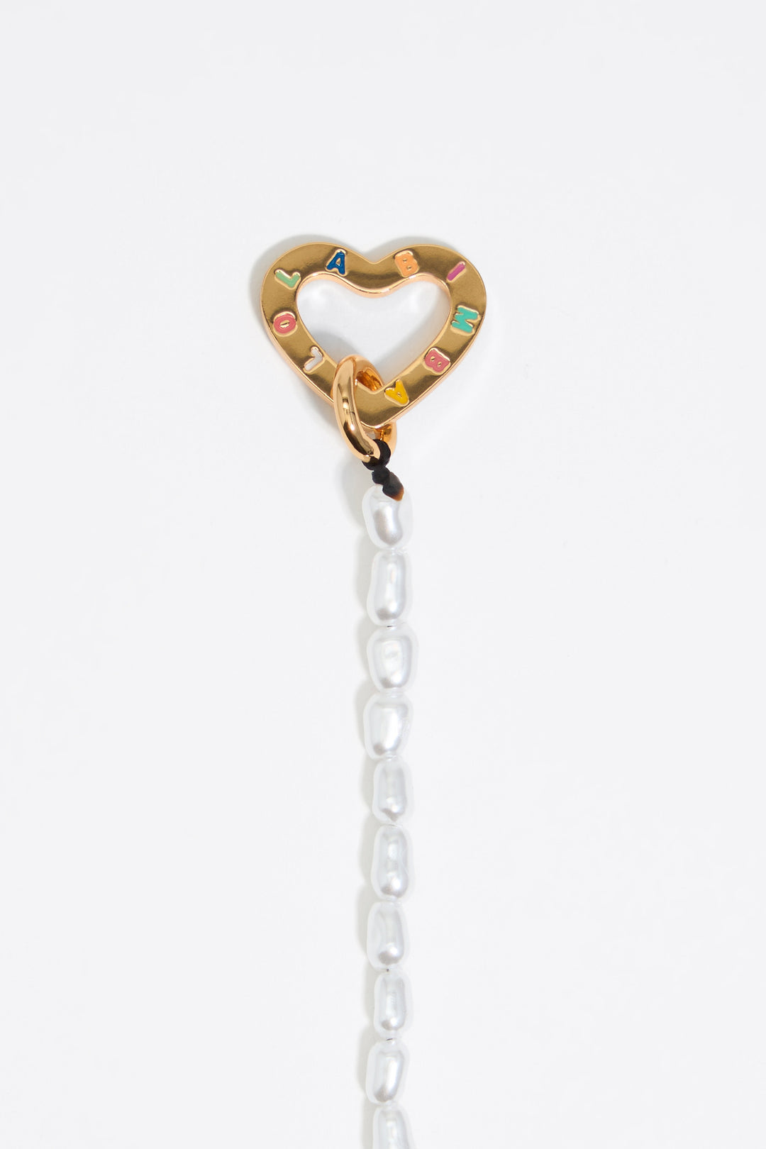 Logo heart pearl bracelet - MYHOLDAL LEBANON