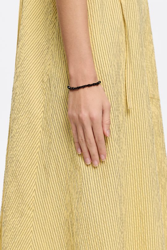 Black crystals logo bracelet
