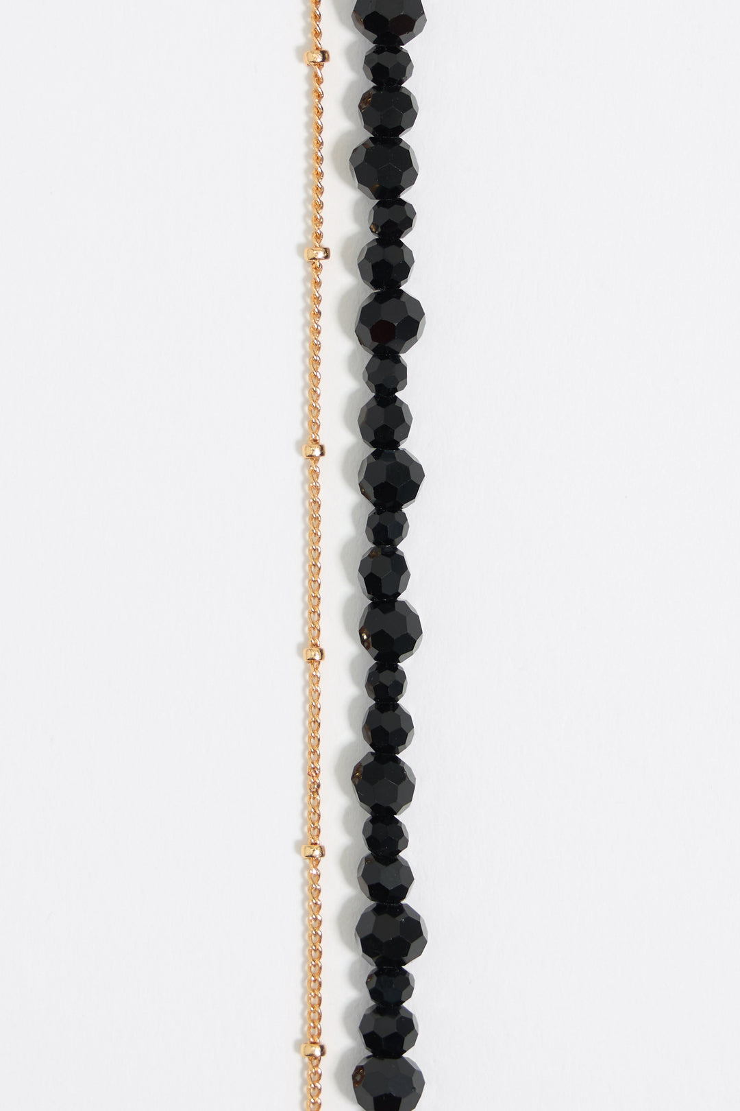 Black crystals logo bracelet