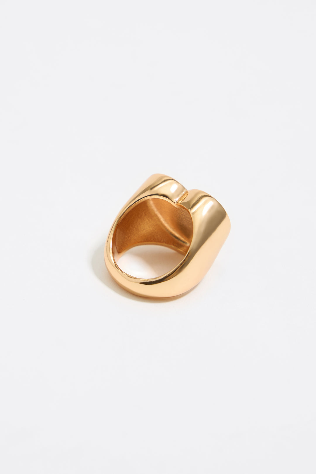 Red heart logo ring