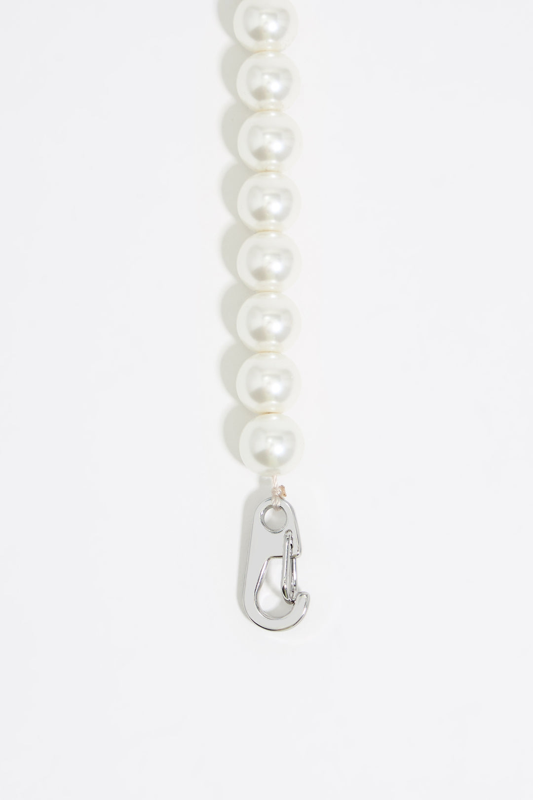 Crystal butterfly pearl necklace