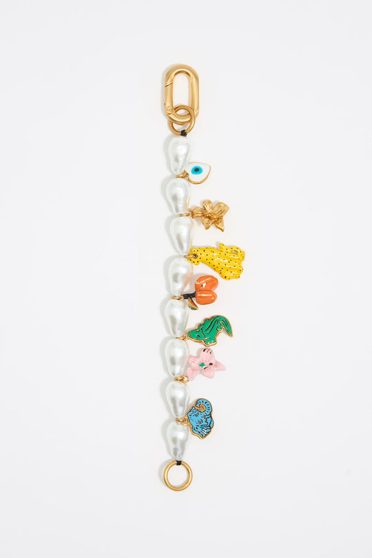 Jungle charms pearl bracelet