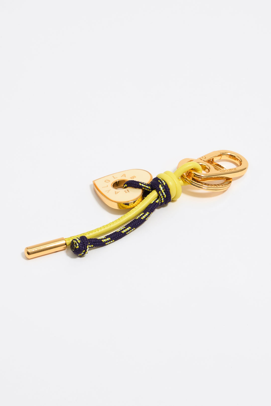 Ivory heart rope key ring