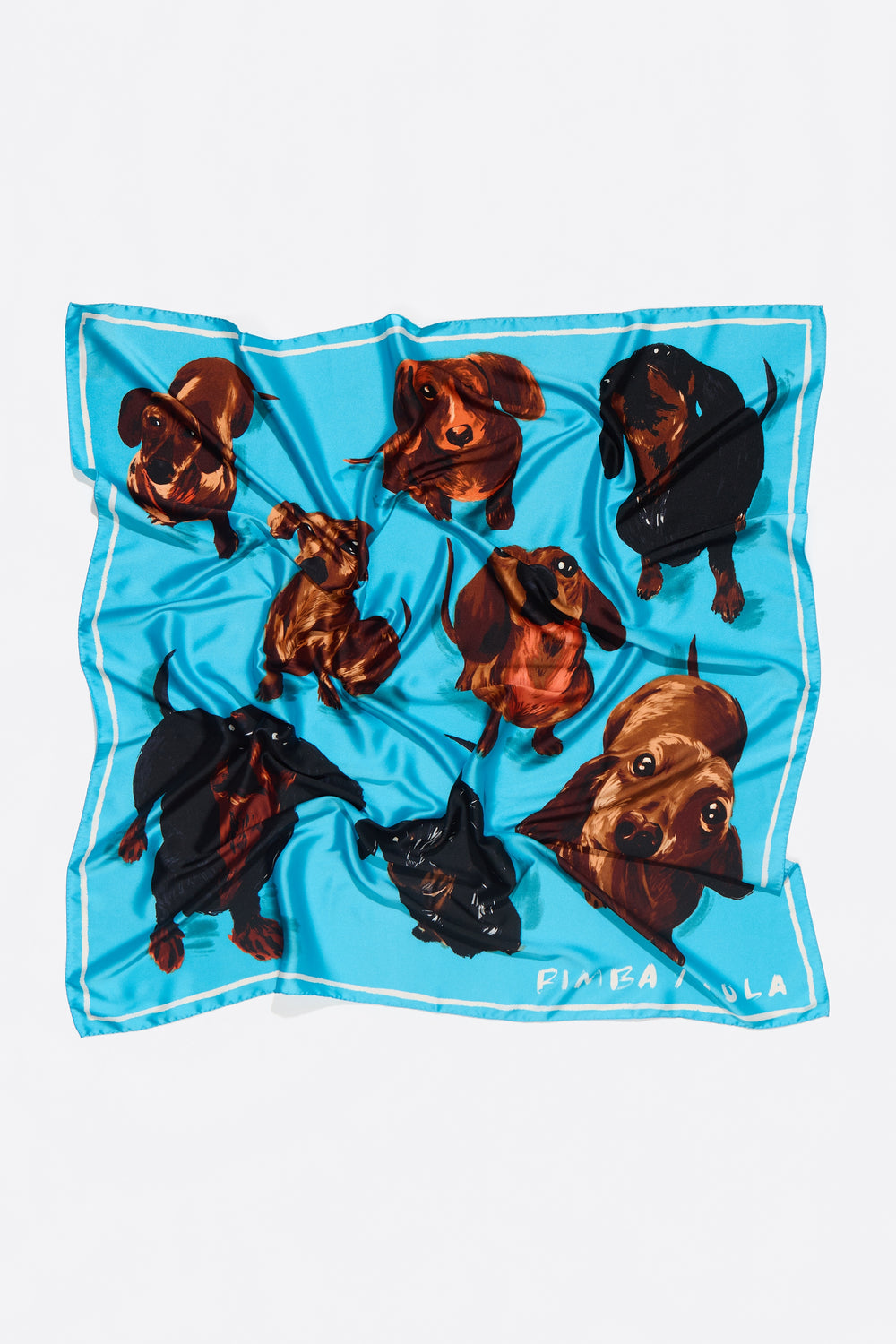 Blue dogs scarf