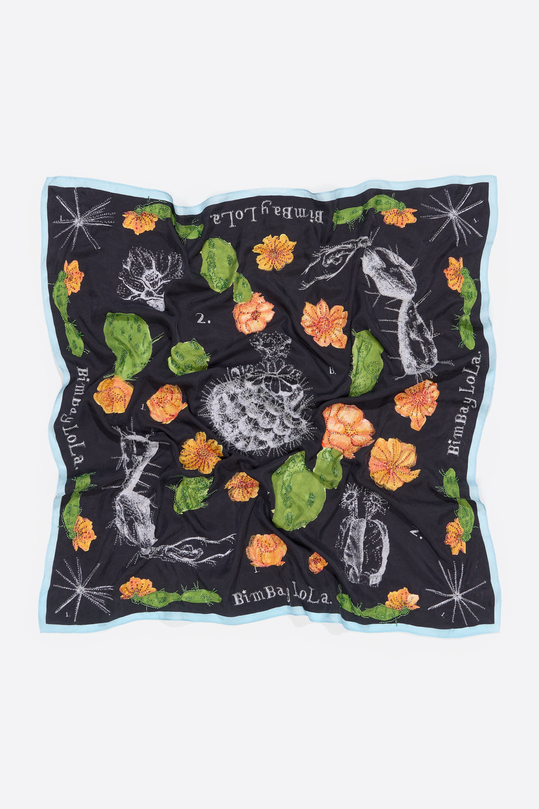 Beaded cactus scarf