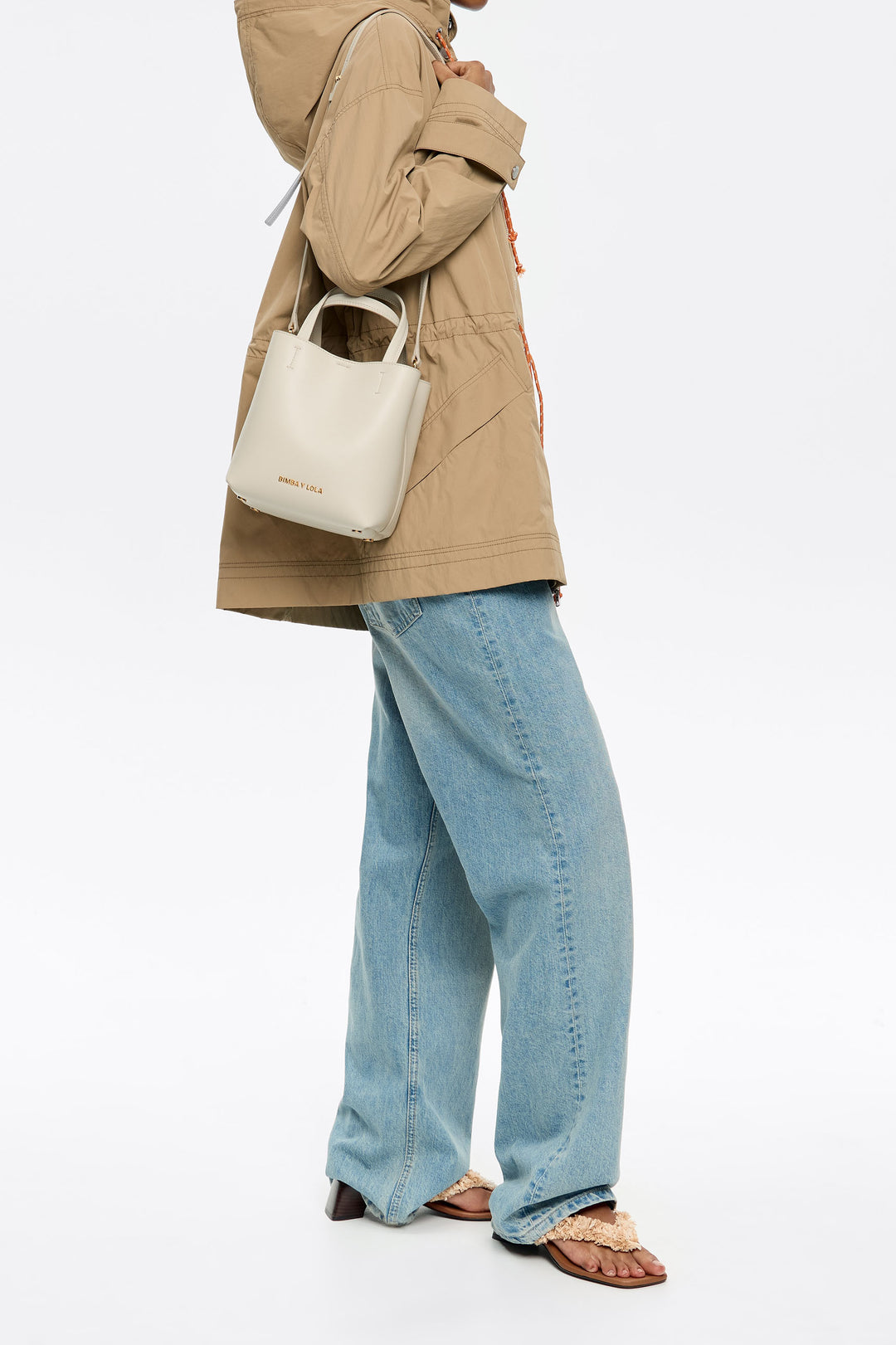 Small stone leather Chihuahua bag