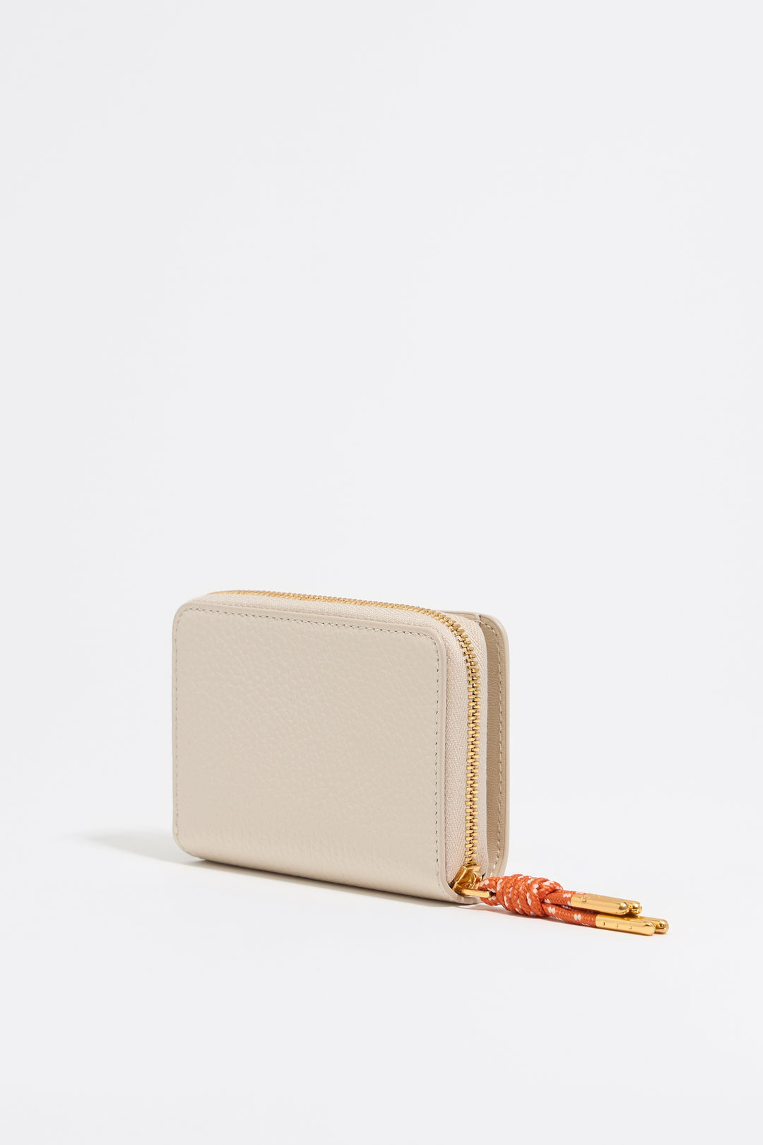 Off white leather flap purse