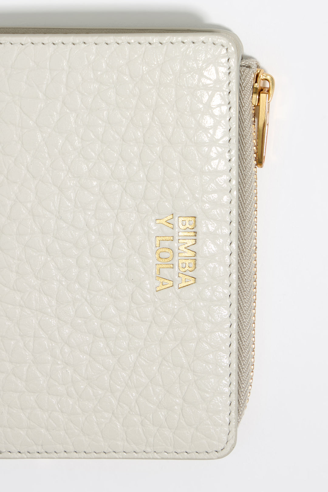 Off white leather purse