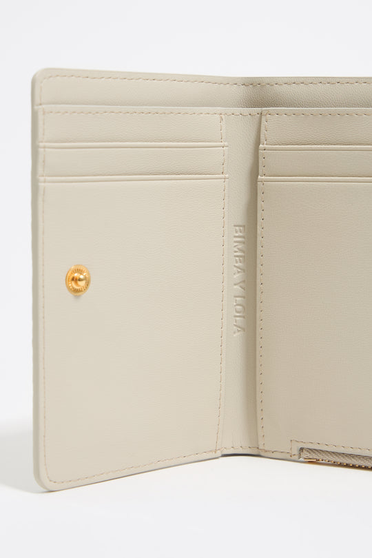 Off white leather purse