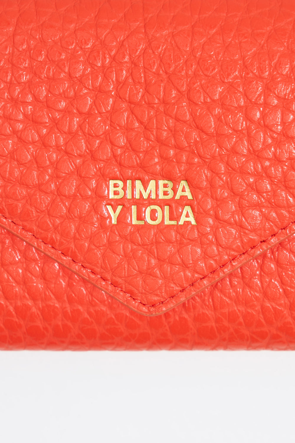 Coral leather continental wallet