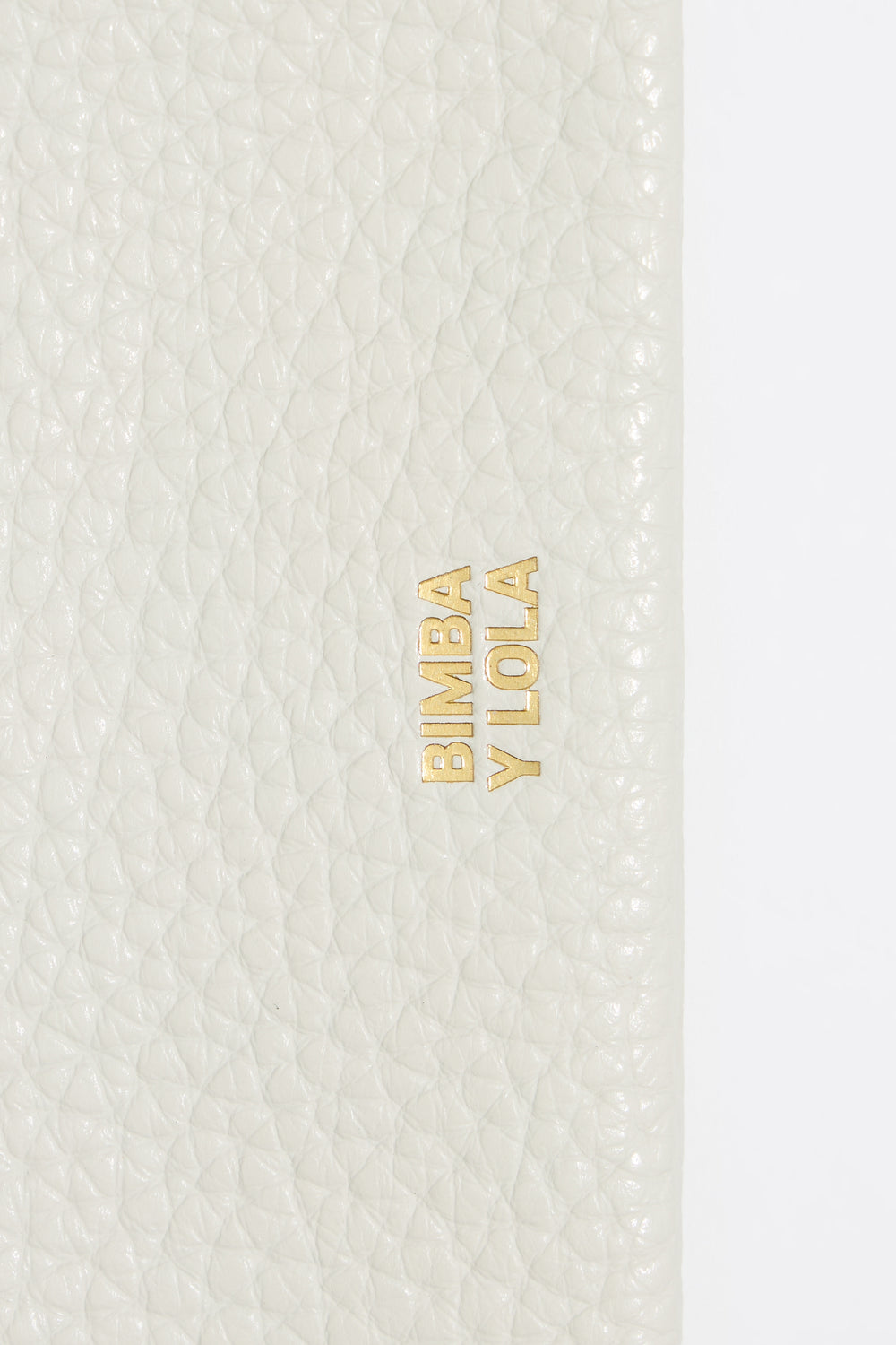 Off-white leather wallet