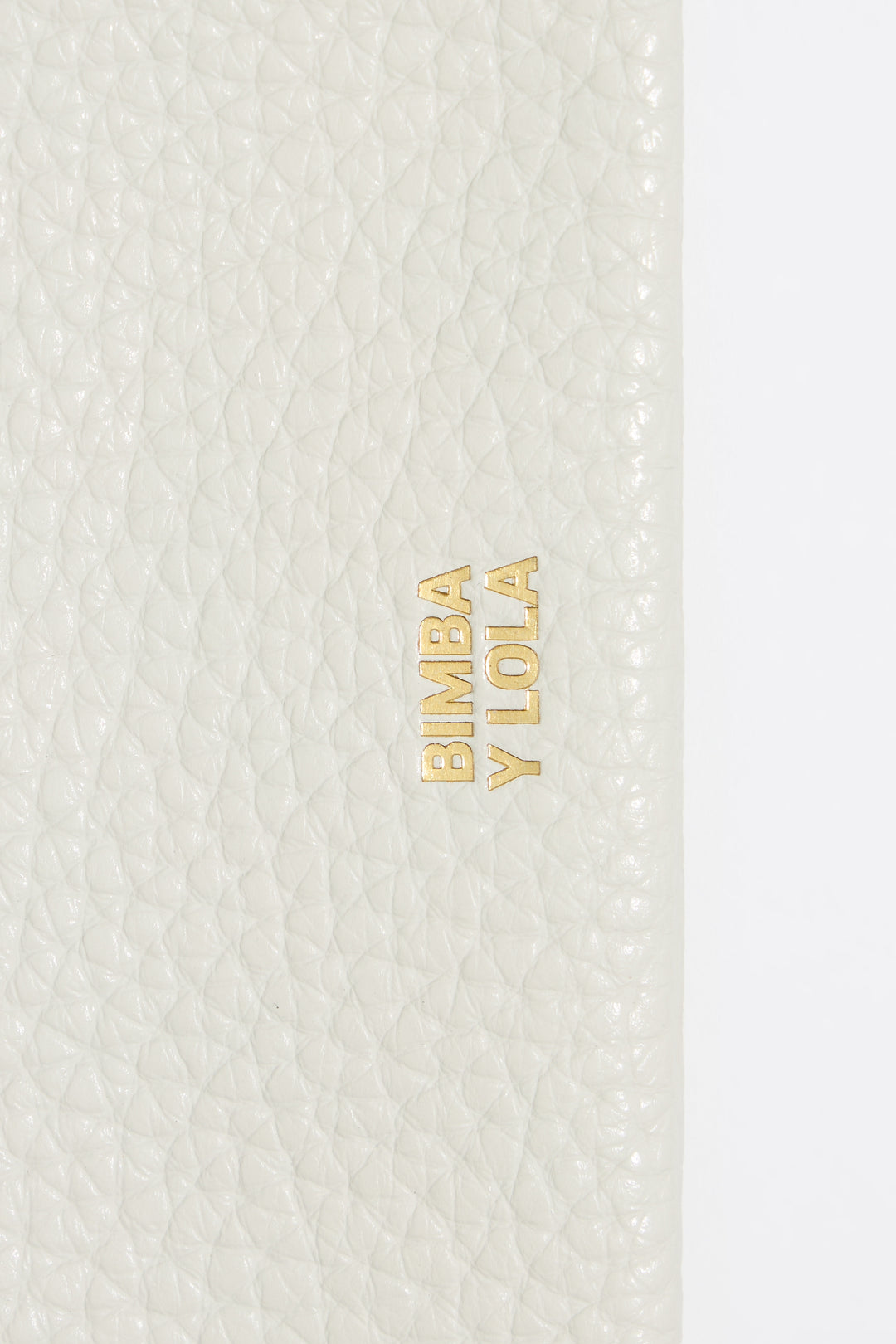Off-white leather wallet